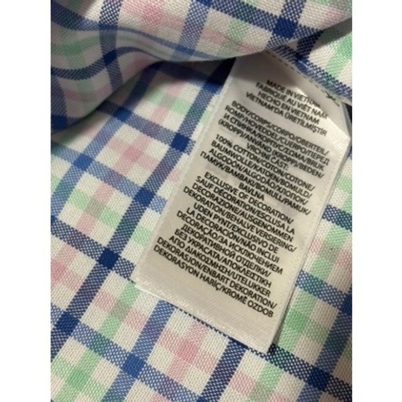 Polo Ralph Lauren Mens 1X Tall Oxford Short‎ Sleeve Check Plaid Shirt - Picture 5 of 8